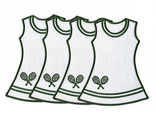 Tennis Dress Cocktail Napkins - Set of 4