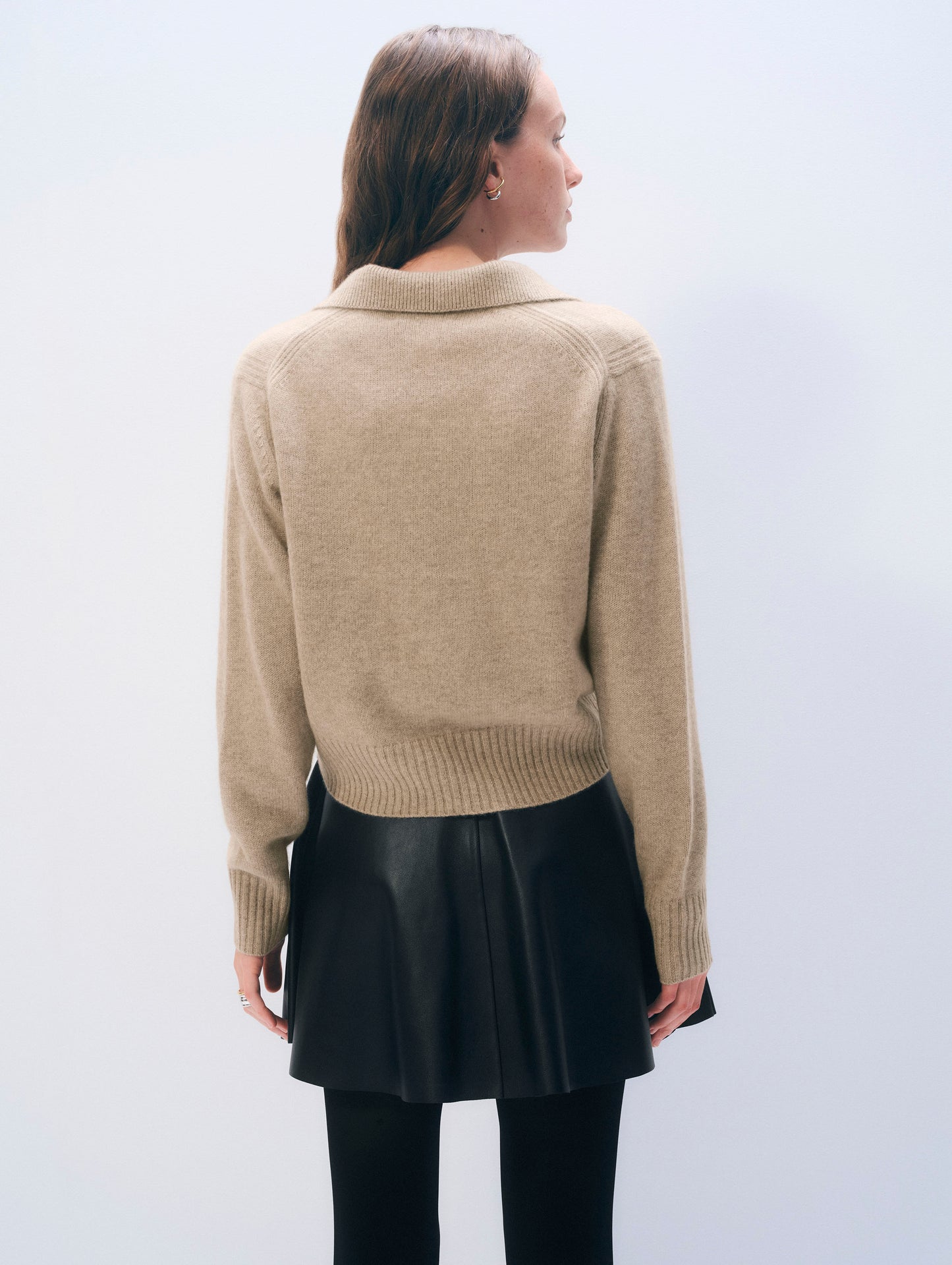 Cashmere Gold Button Polo