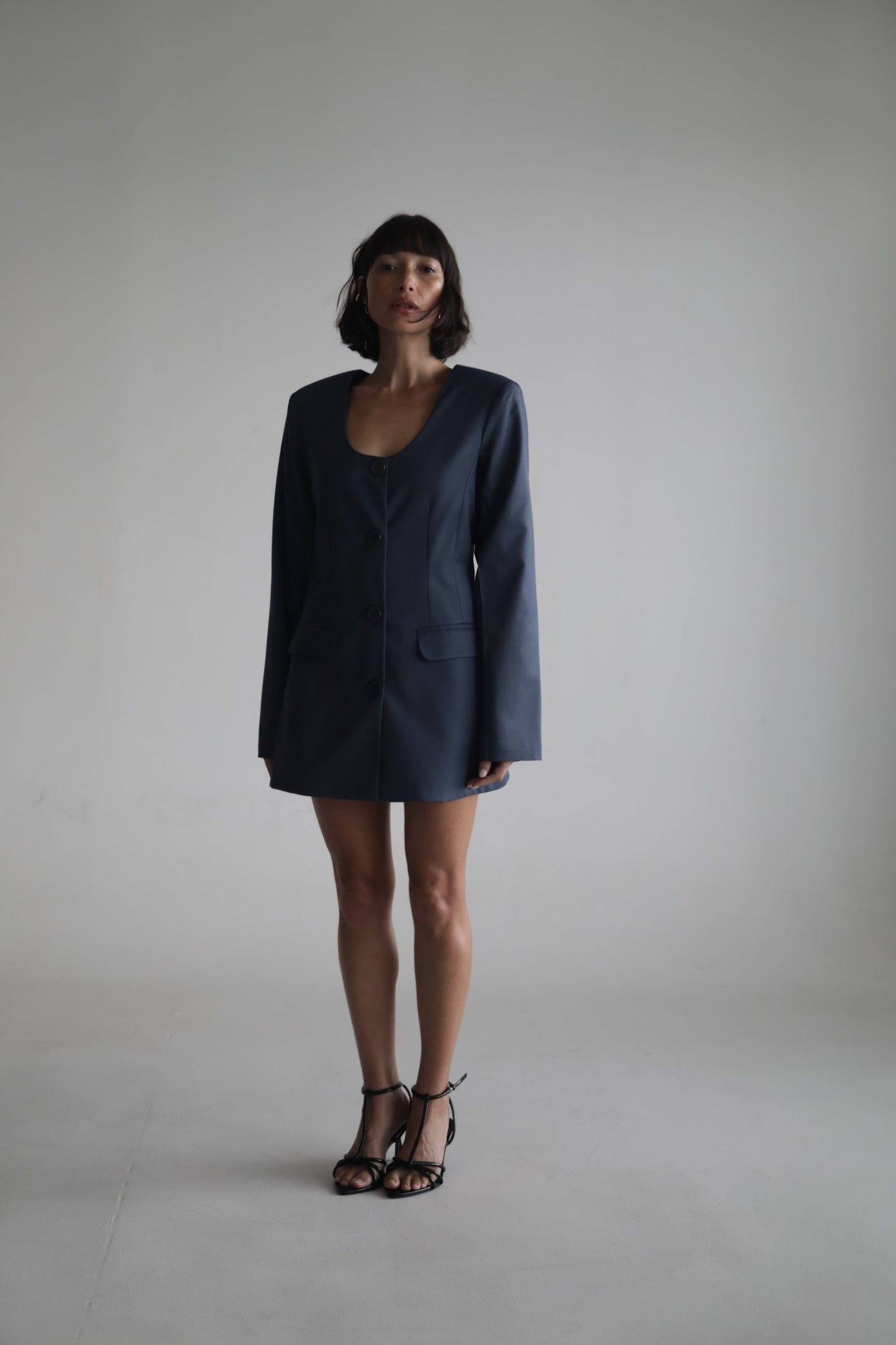 The Scoop Neck Blazer