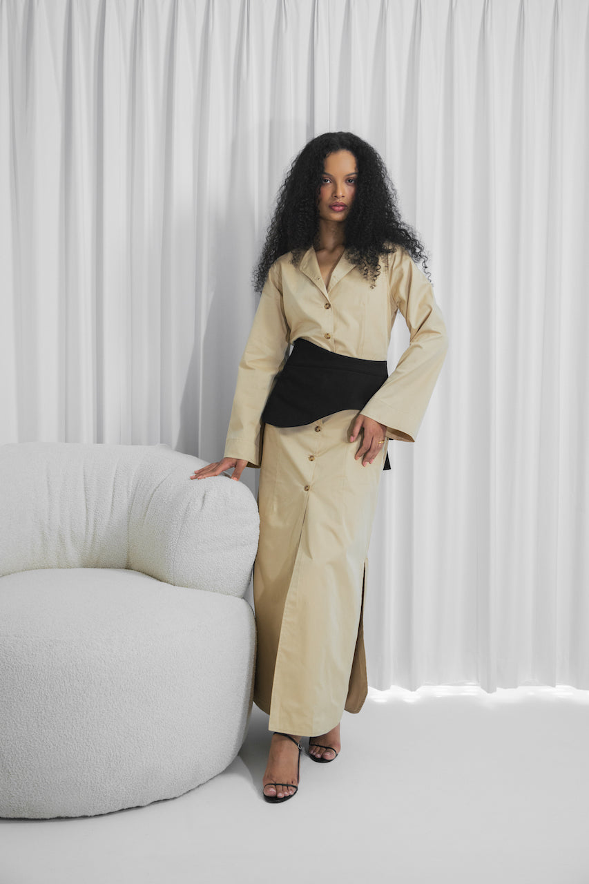 The Cardigan Shirt Dress