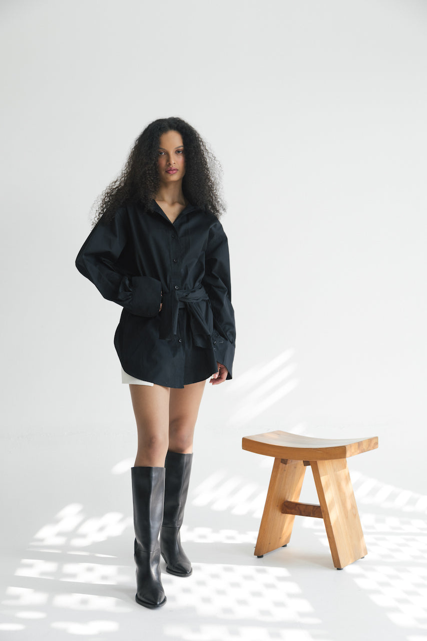 The Wrap Boyfriend Shirt