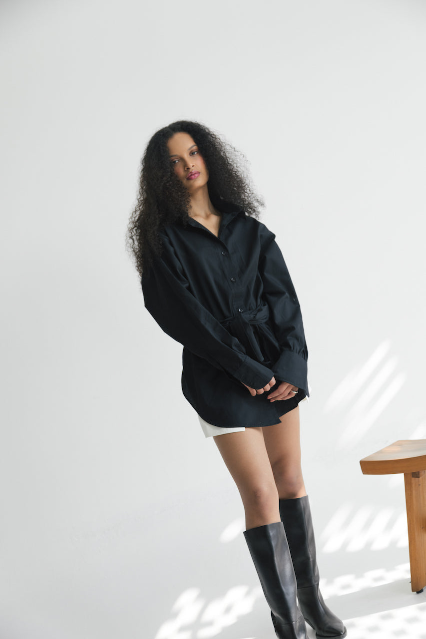 The Wrap Boyfriend Shirt