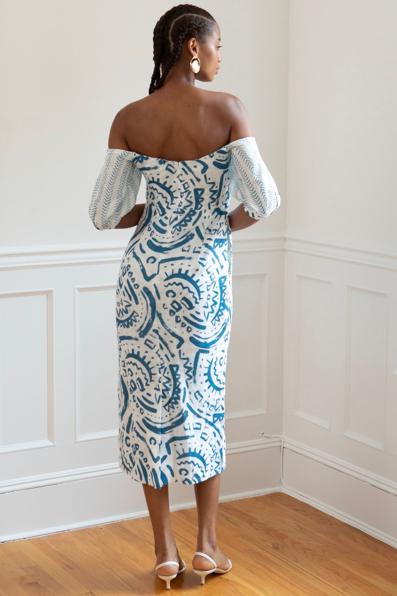 Eliza Dress Tribal Linen