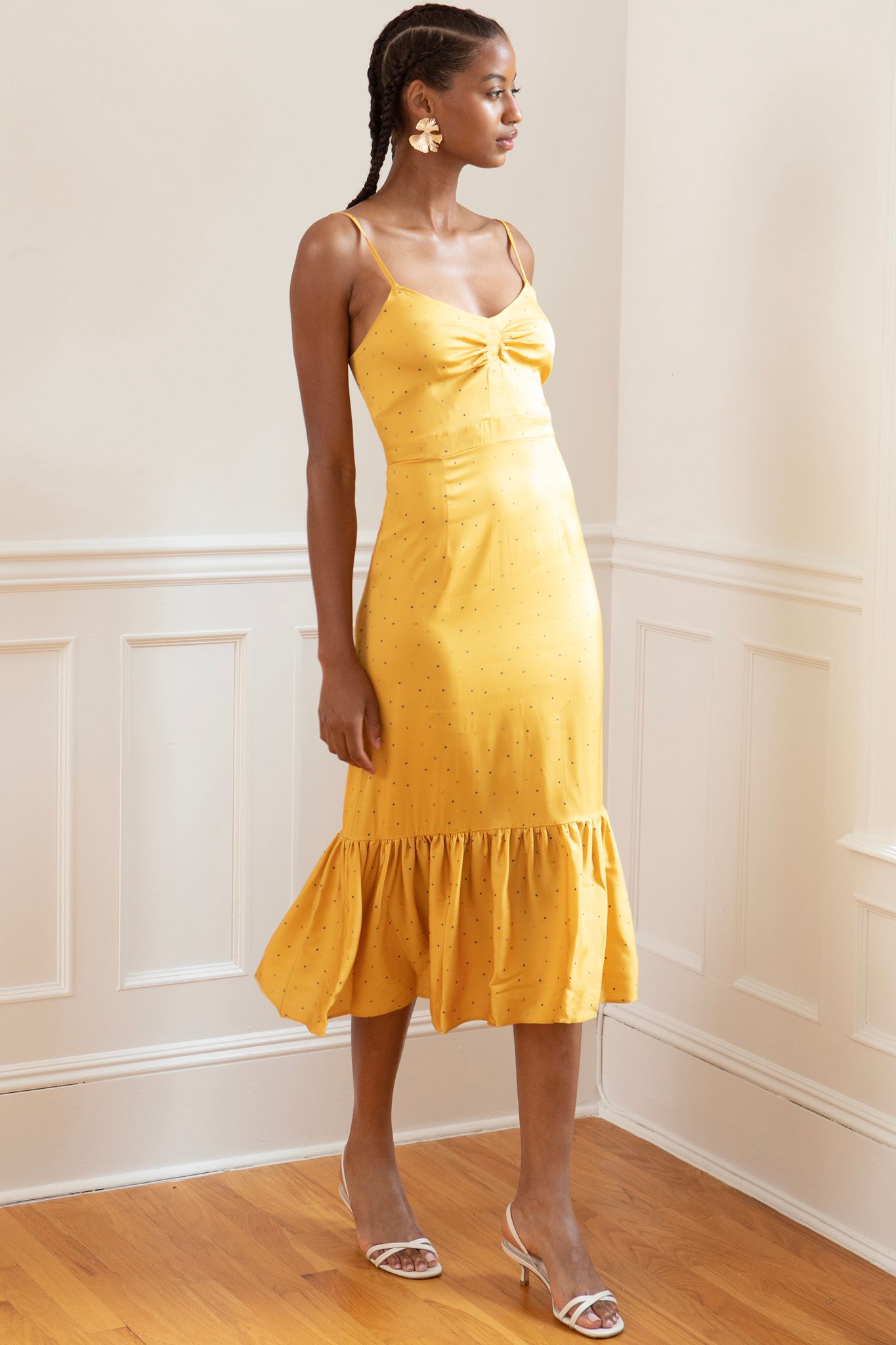 Laura Dress Polka Dot Silk