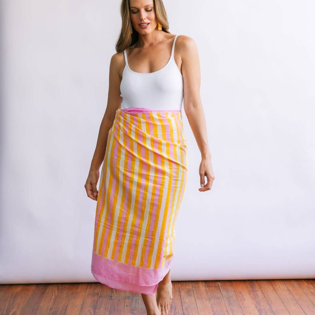 Sunkissed Stripe Sarong:
