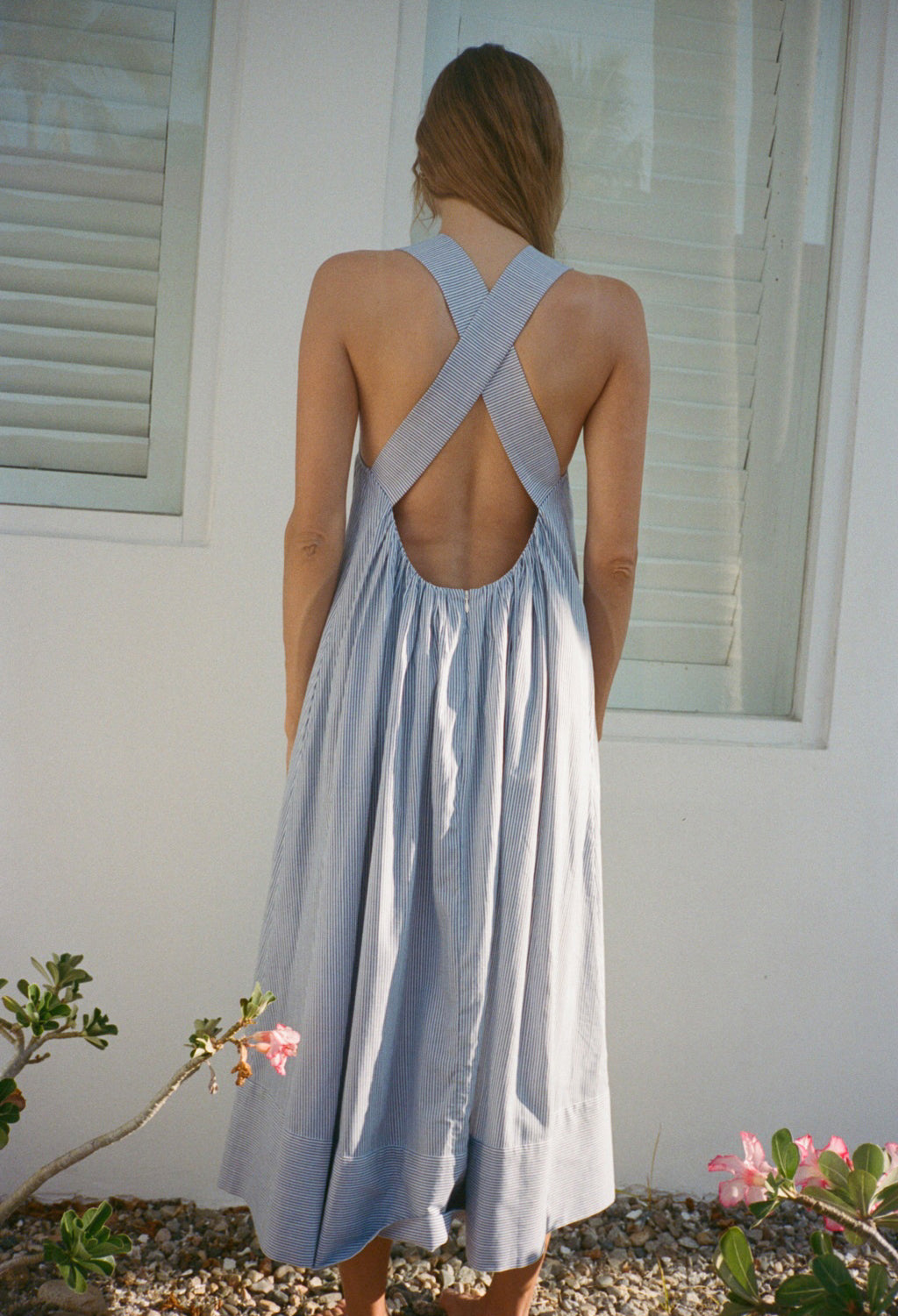 Laura Stripe Cotton Dress