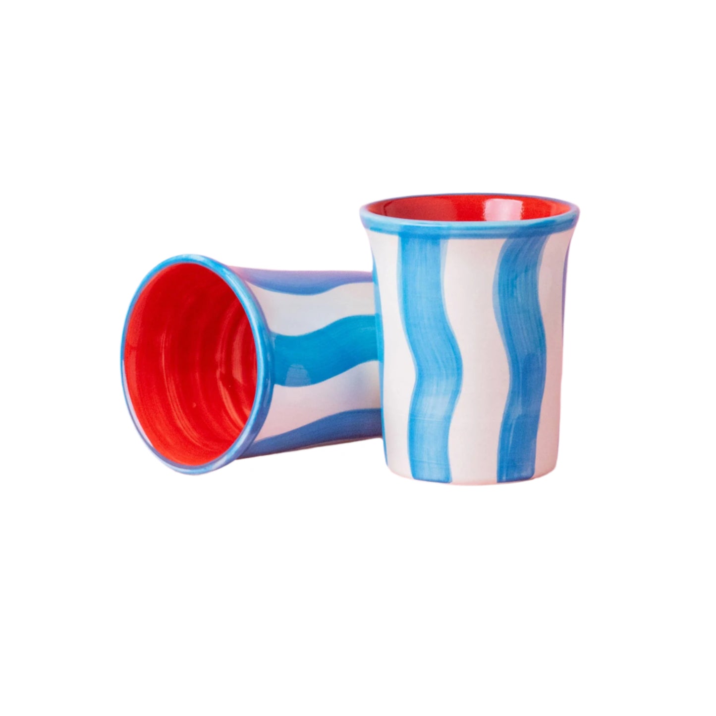 Ceramic Cup- Blue/White