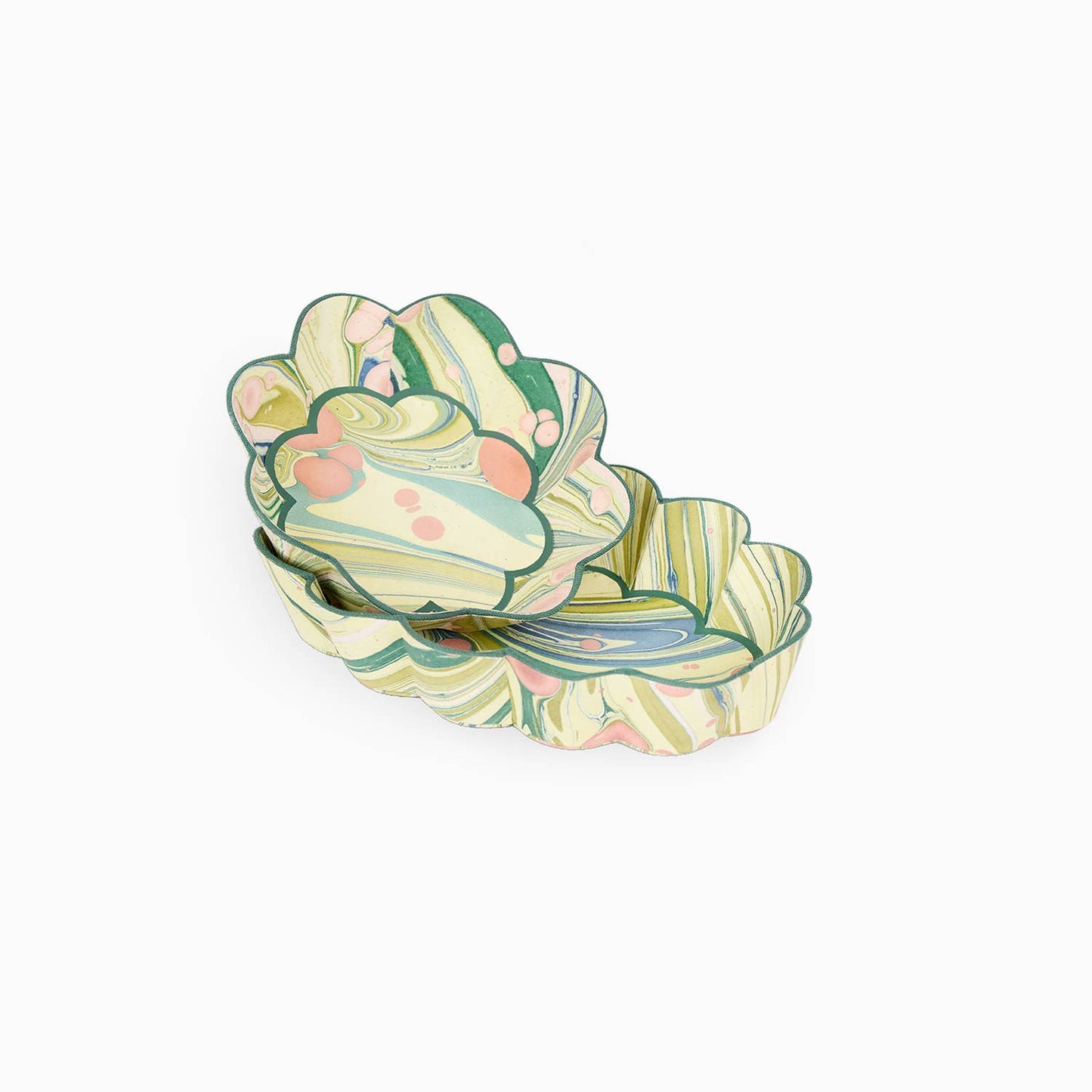 Scalloped Round Desk Tray