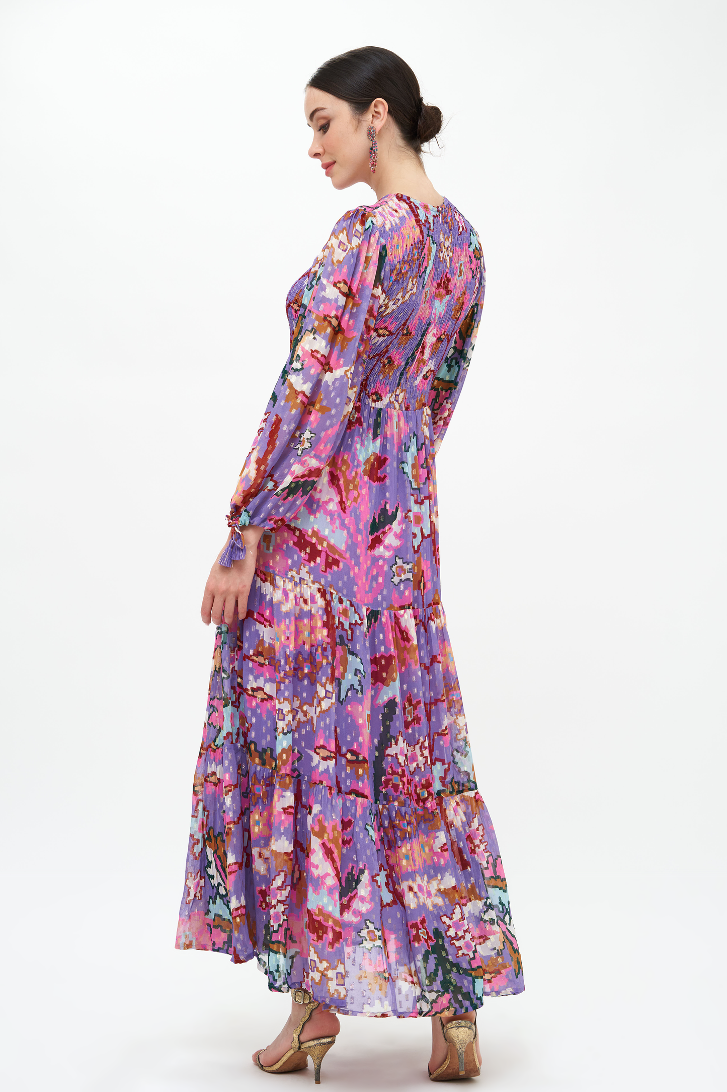 Smocked Top Maxi- Bukhara Lavender