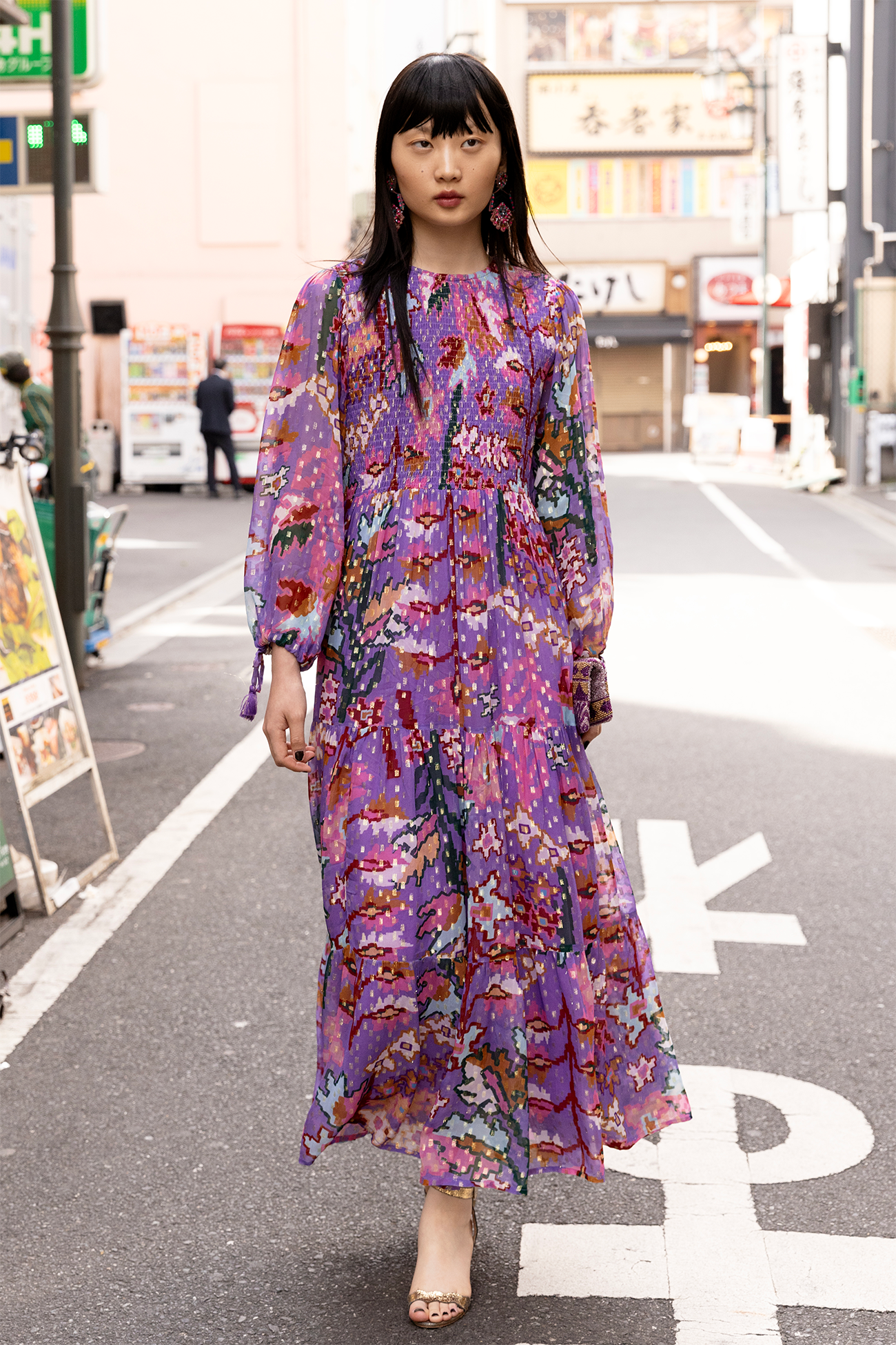Smocked Top Maxi- Bukhara Lavender