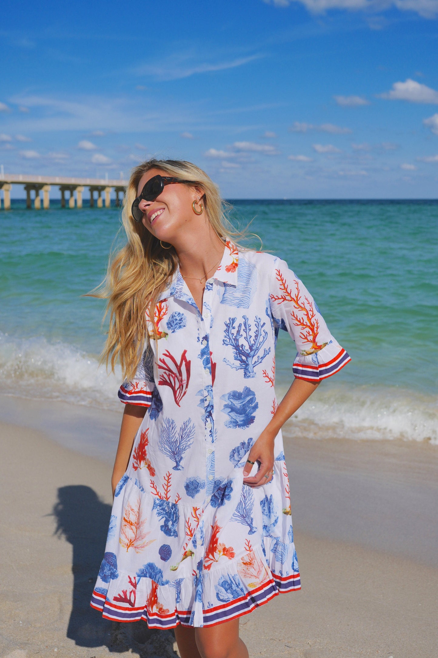 LISBON MINI | BLUE CORAL