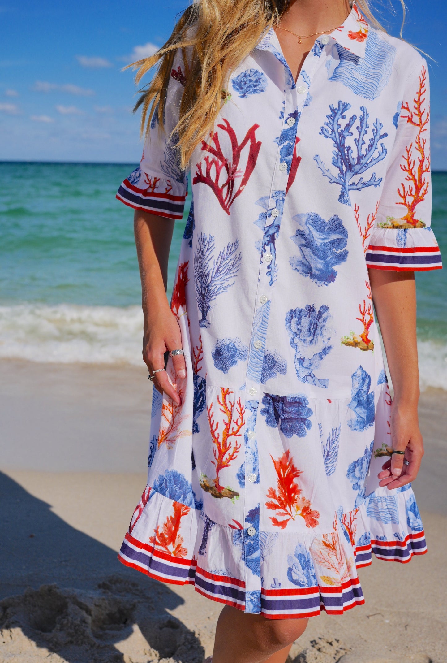 LISBON MINI | BLUE CORAL