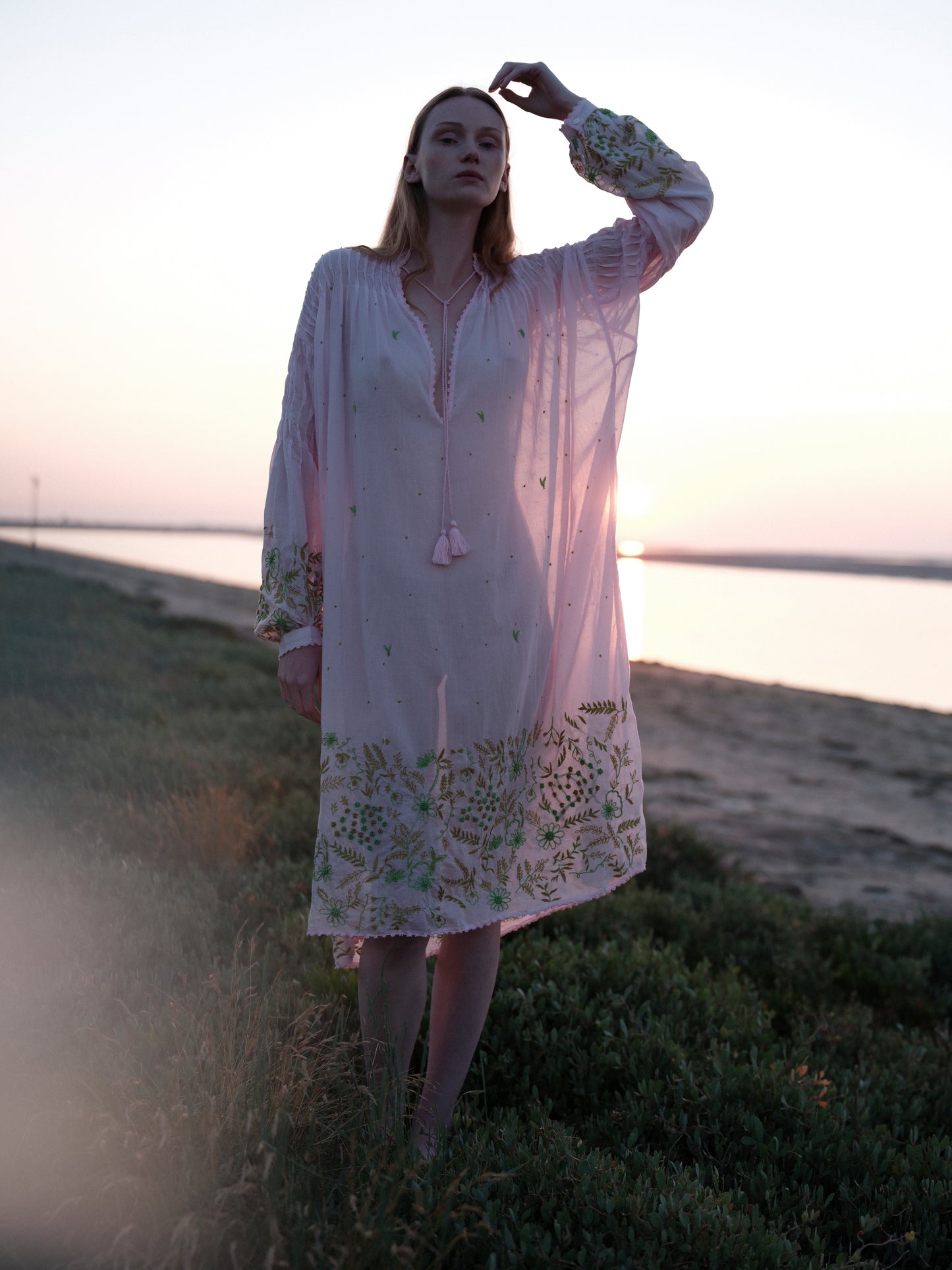 Wildflower Embroidered Guise Midi