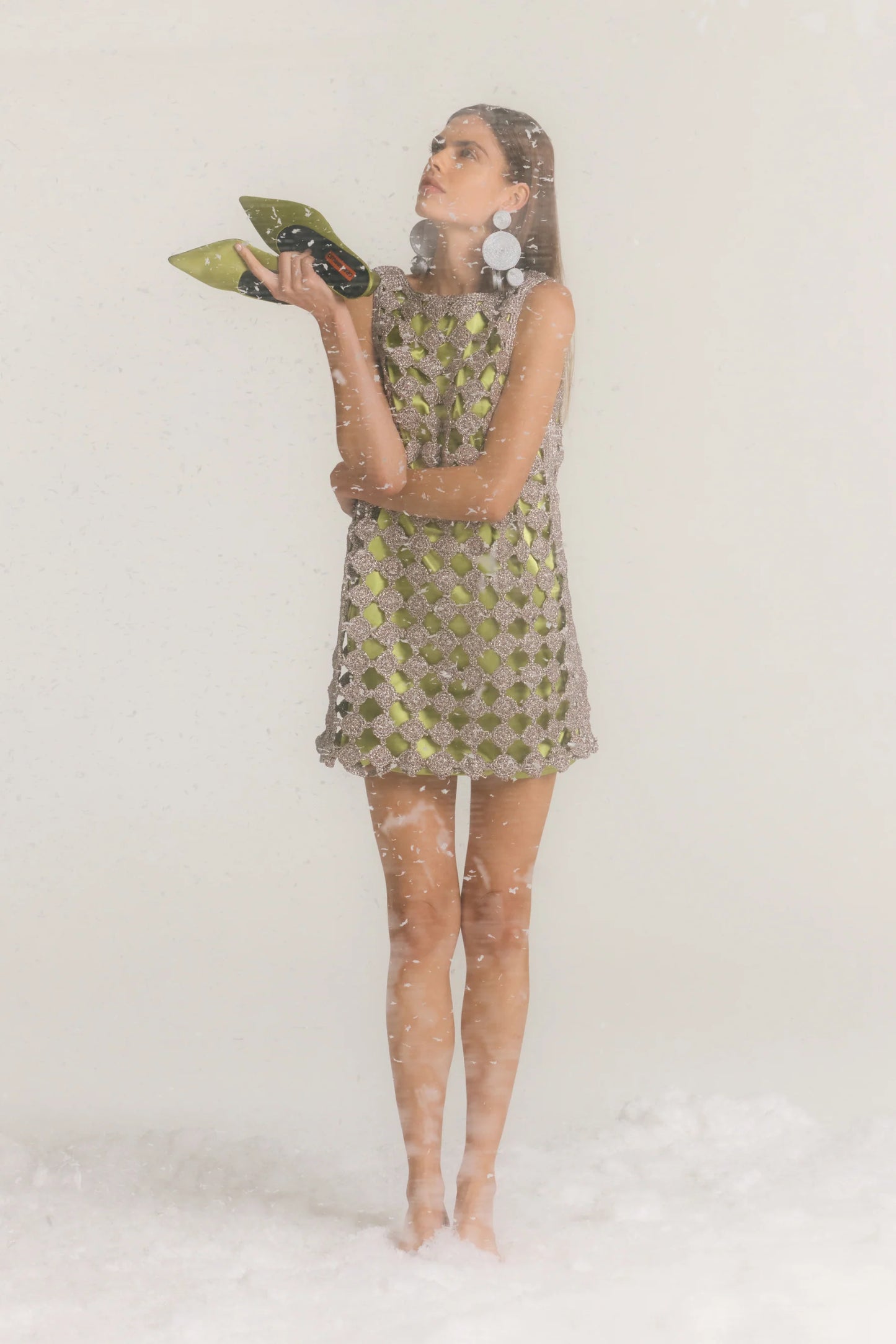 Sina Crochet Mini Dress