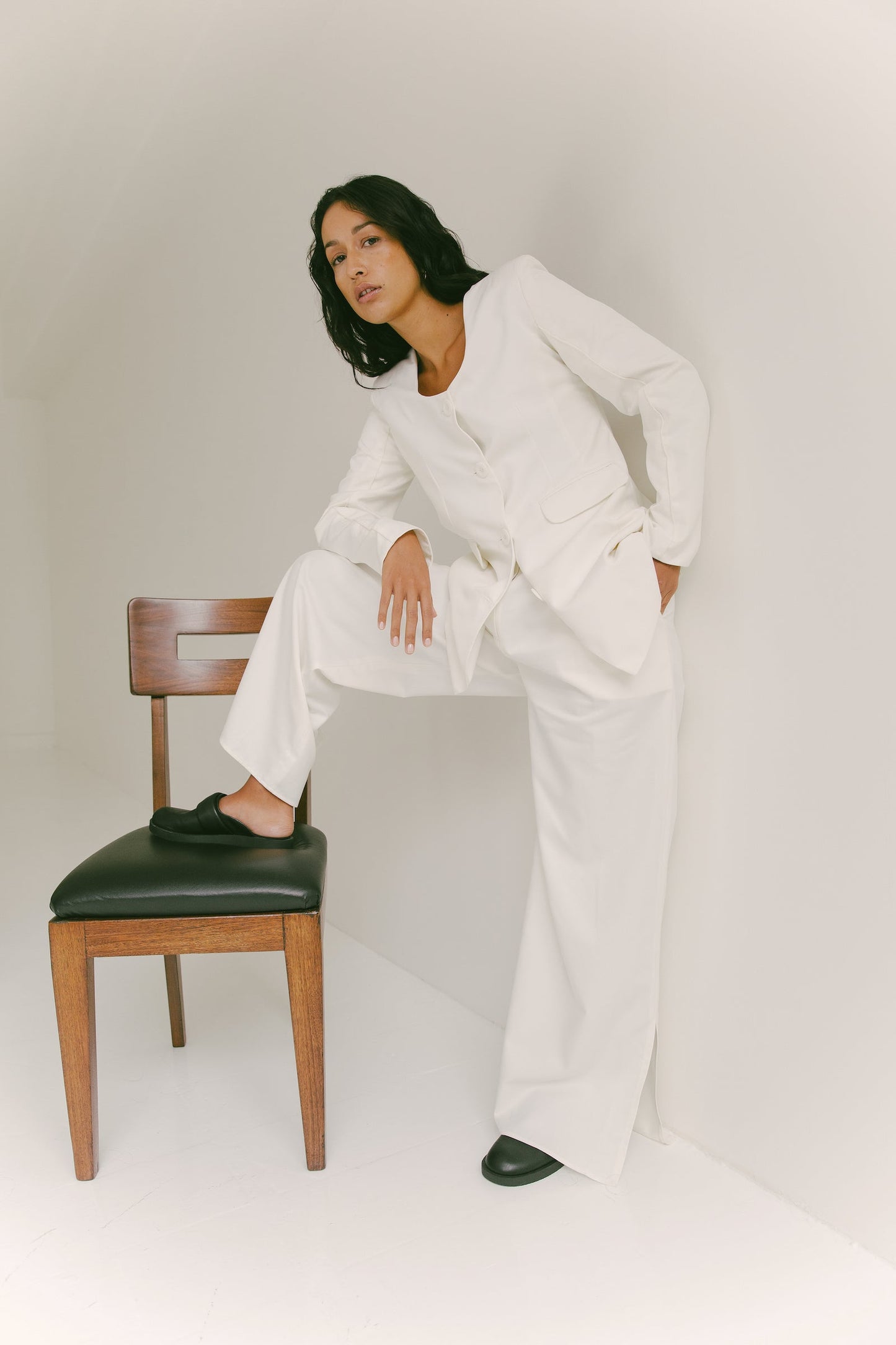 The Scoop Neck Blazer
