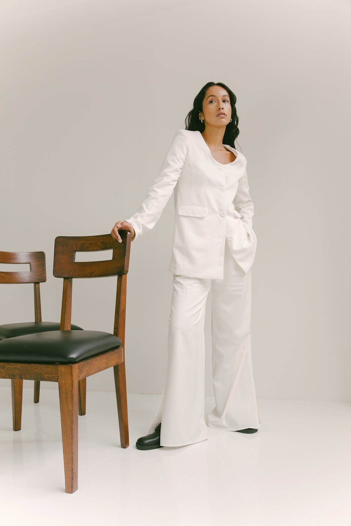 The Scoop Neck Blazer