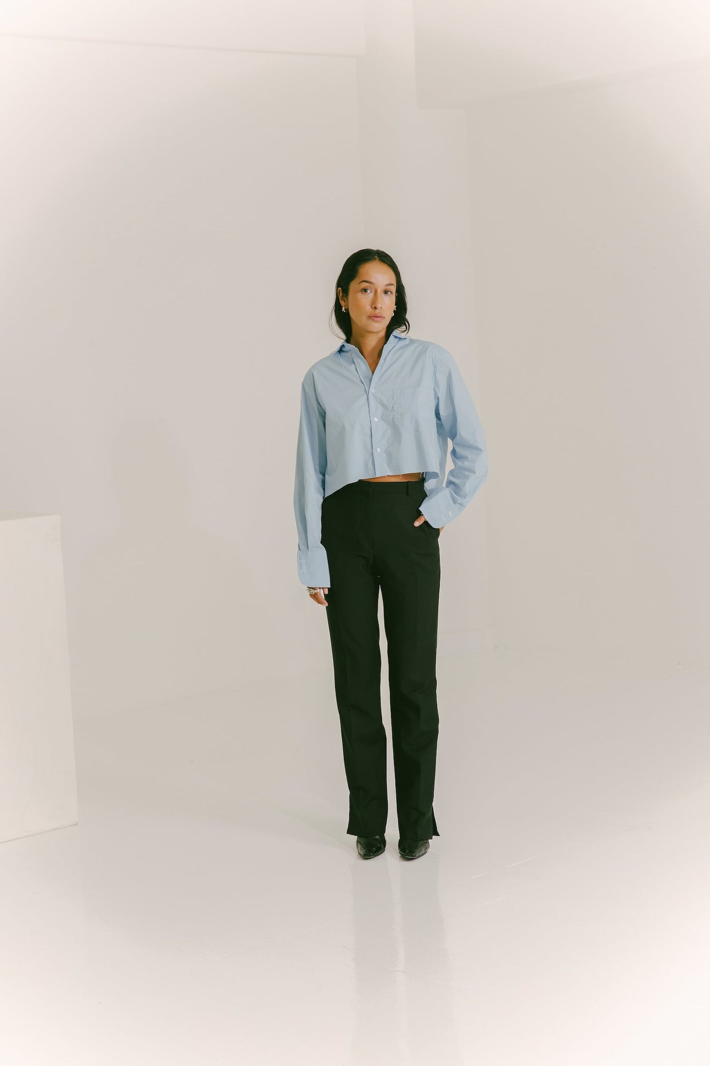 The Cropped Boyfriend Shirt
