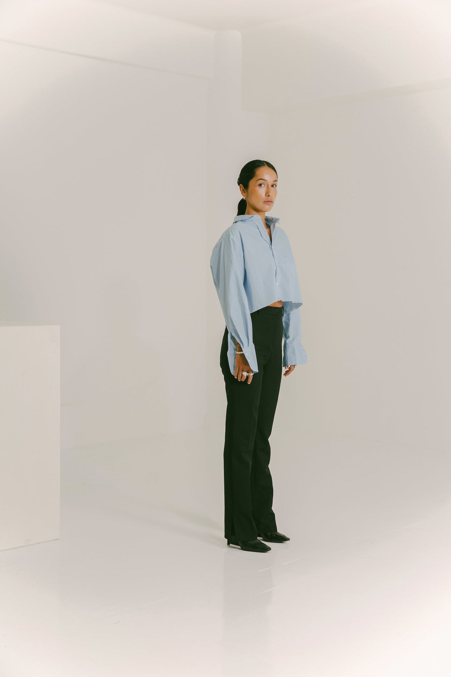 The Cropped Boyfriend Shirt