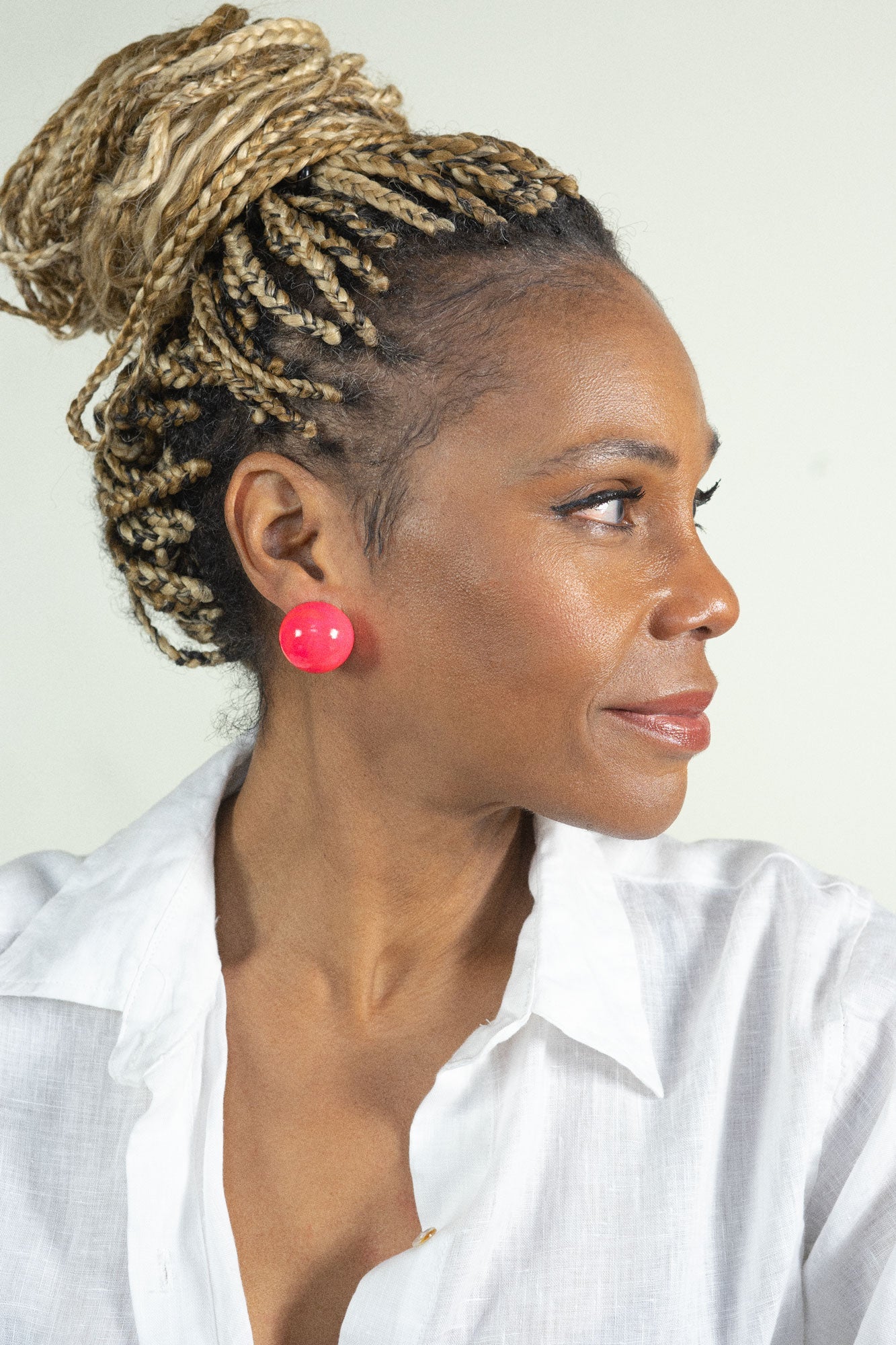 Gaia Earrings in Rose Flare