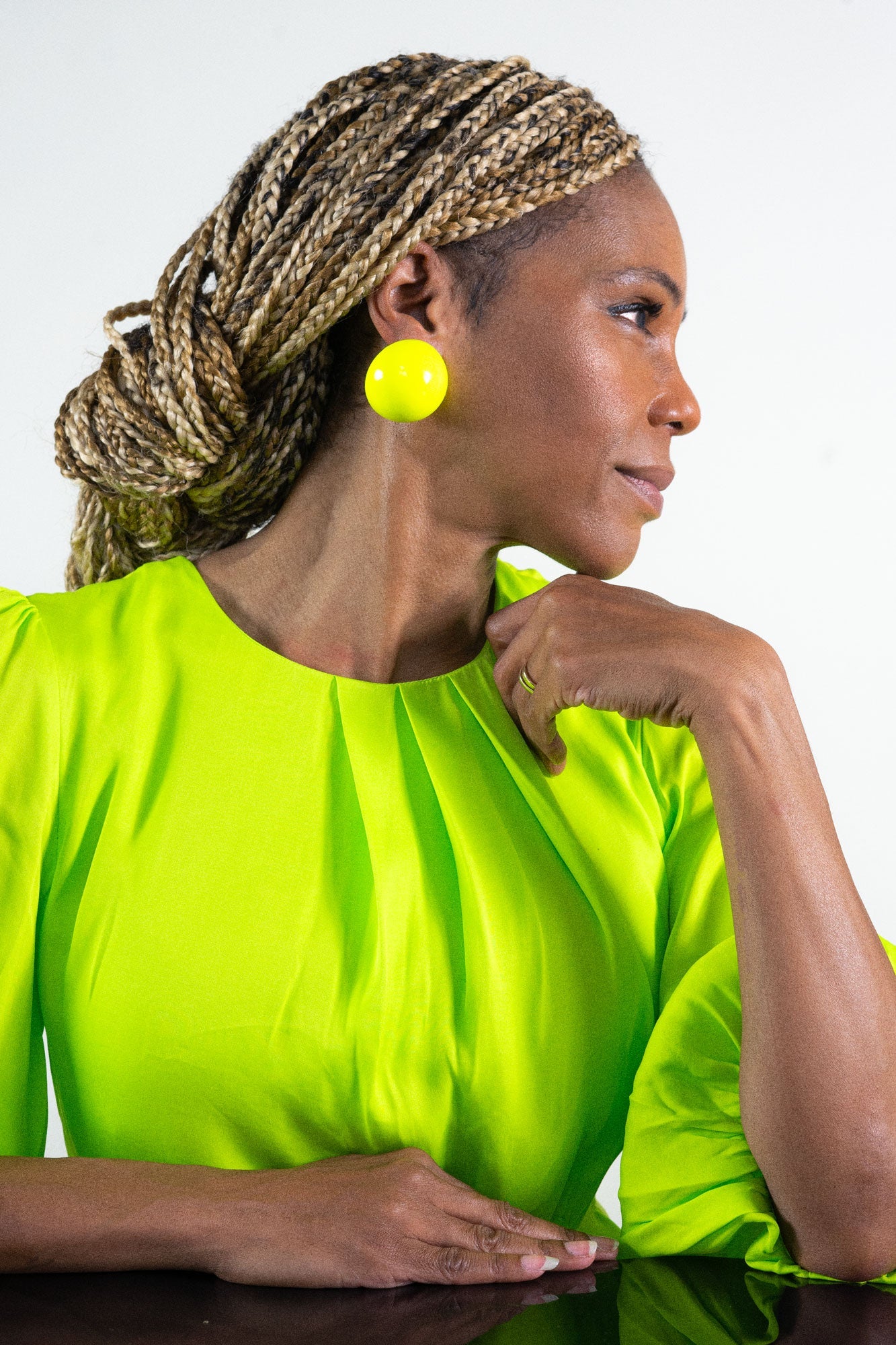 Gaia Earrings in Lime Lights