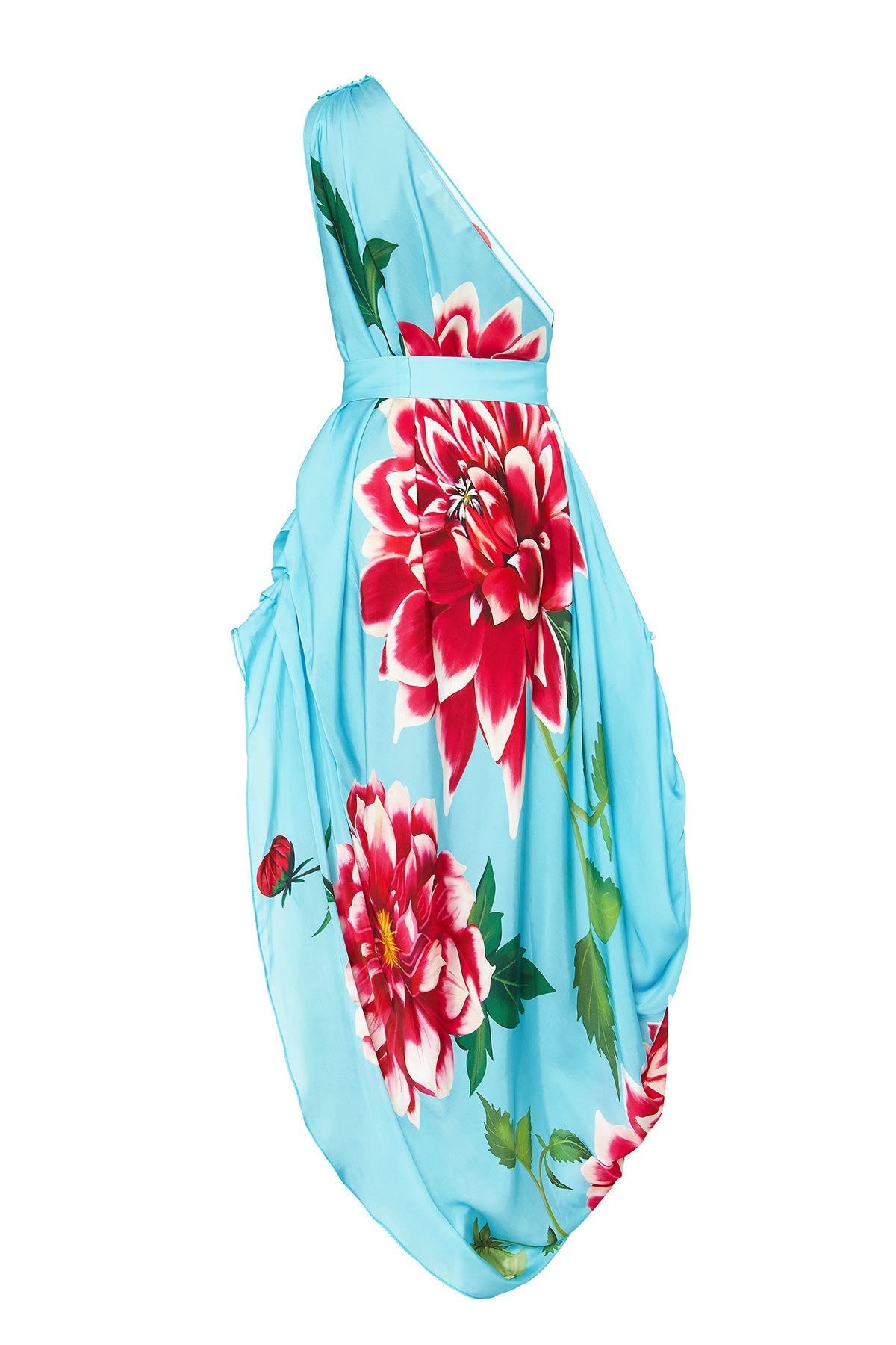 One Shoulder Drape Dress