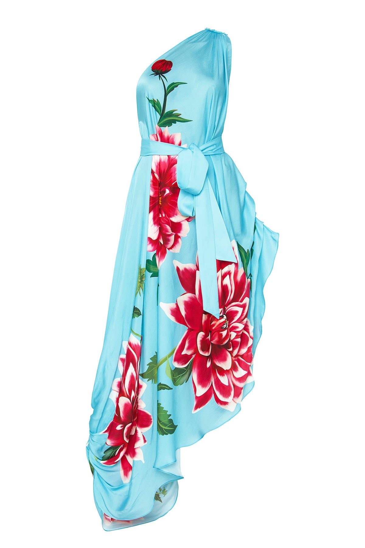 One Shoulder Drape Dress