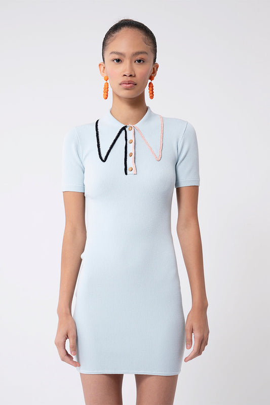 Crystal Bay Short Sleeve Mini Polo Dress