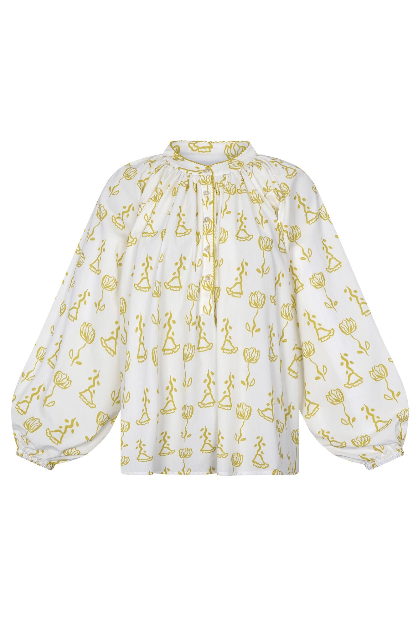 Kaia Blouse in Trigo Amarillo Print