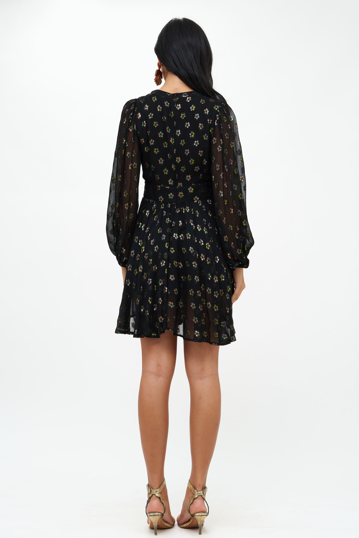 Balloon Waisted Mini- Kala Black