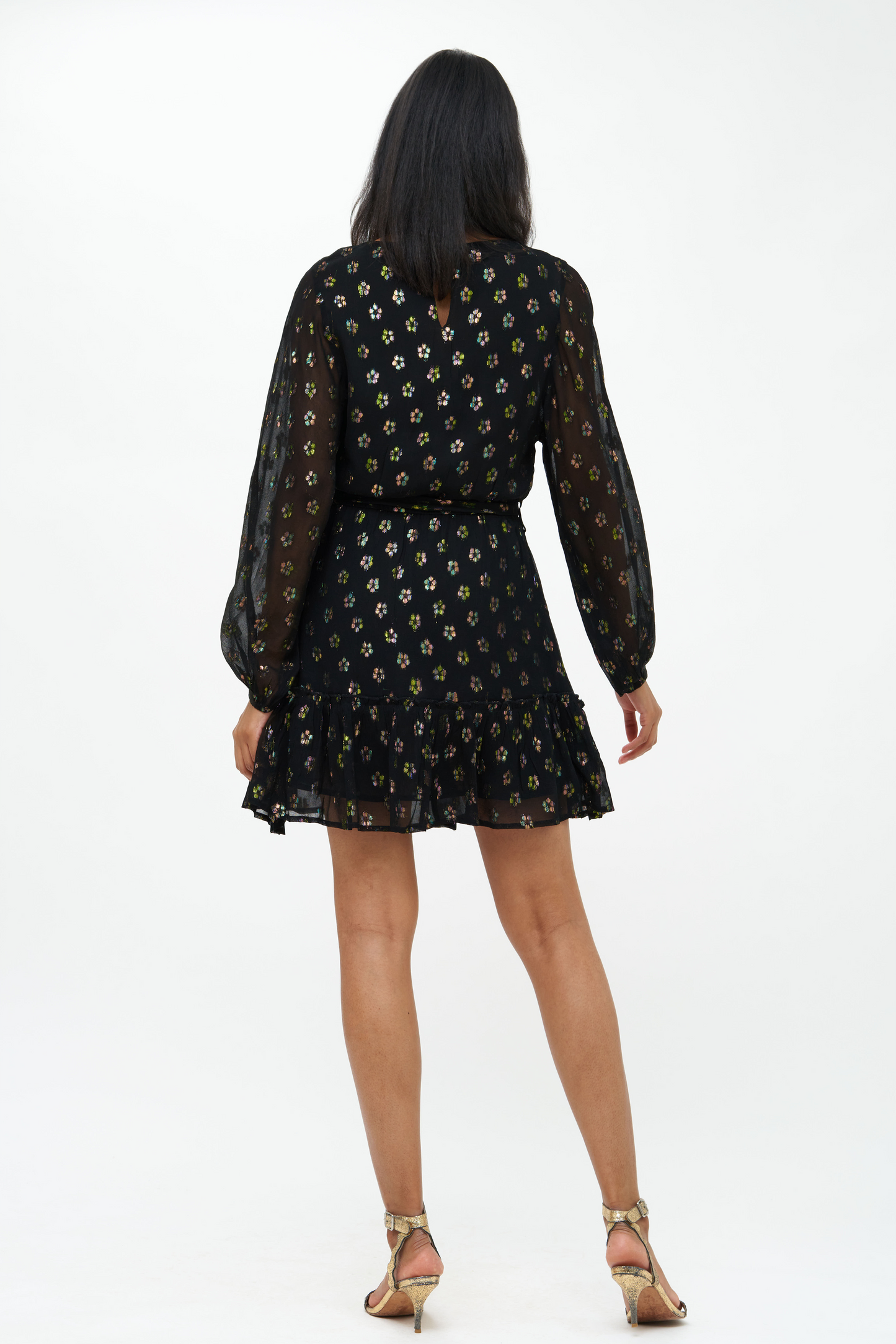 Flirty Short Dress- Kala Black