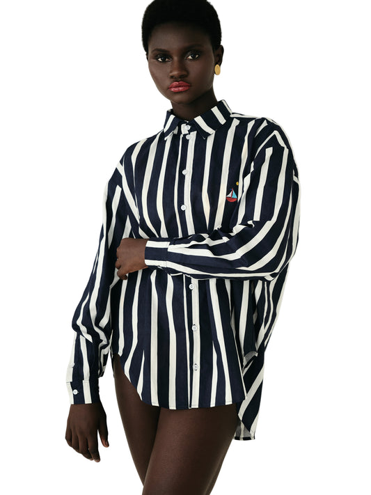 Striped Oxford Cover-Up