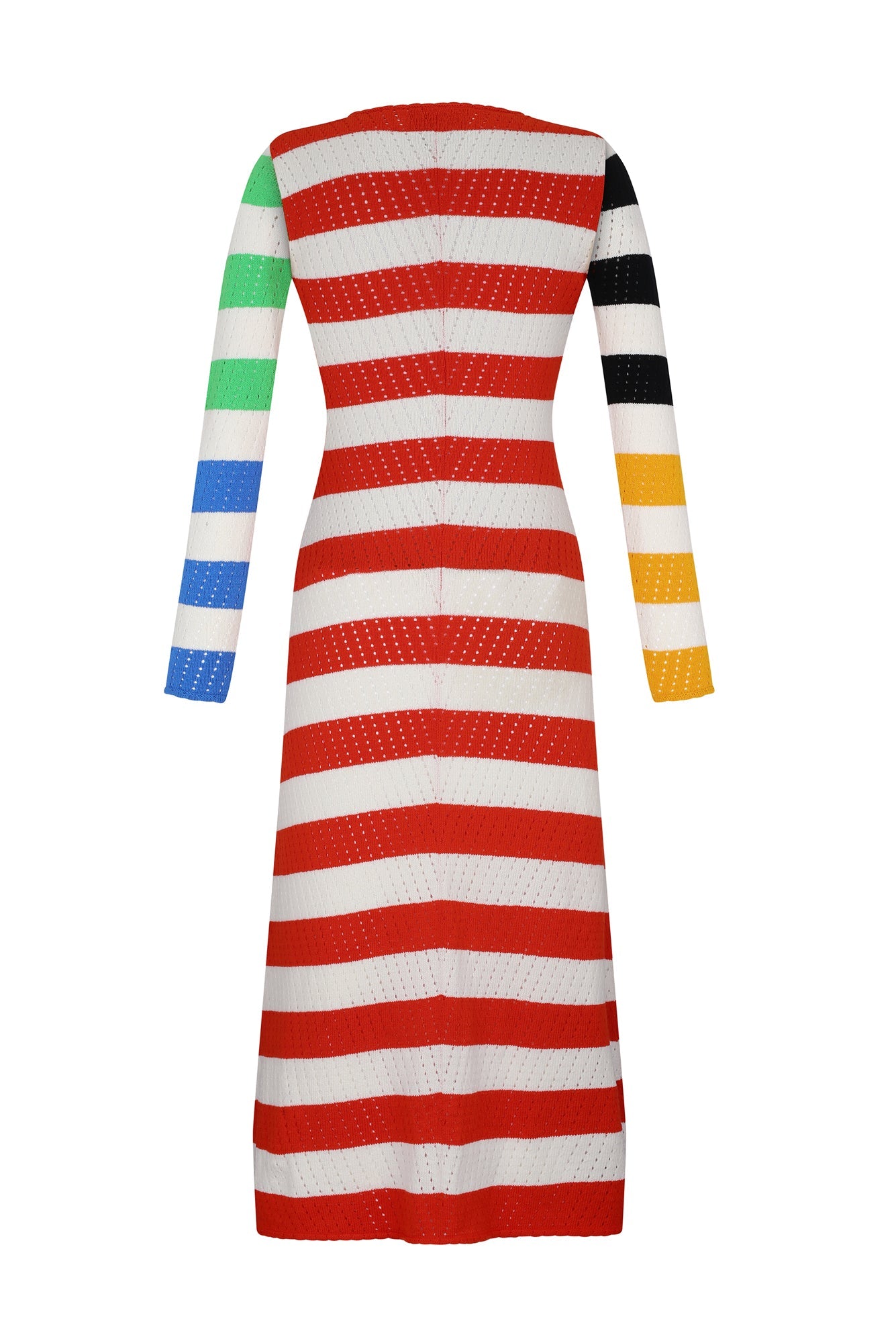 Rocoto Dress in Multicolor Bold Stripes