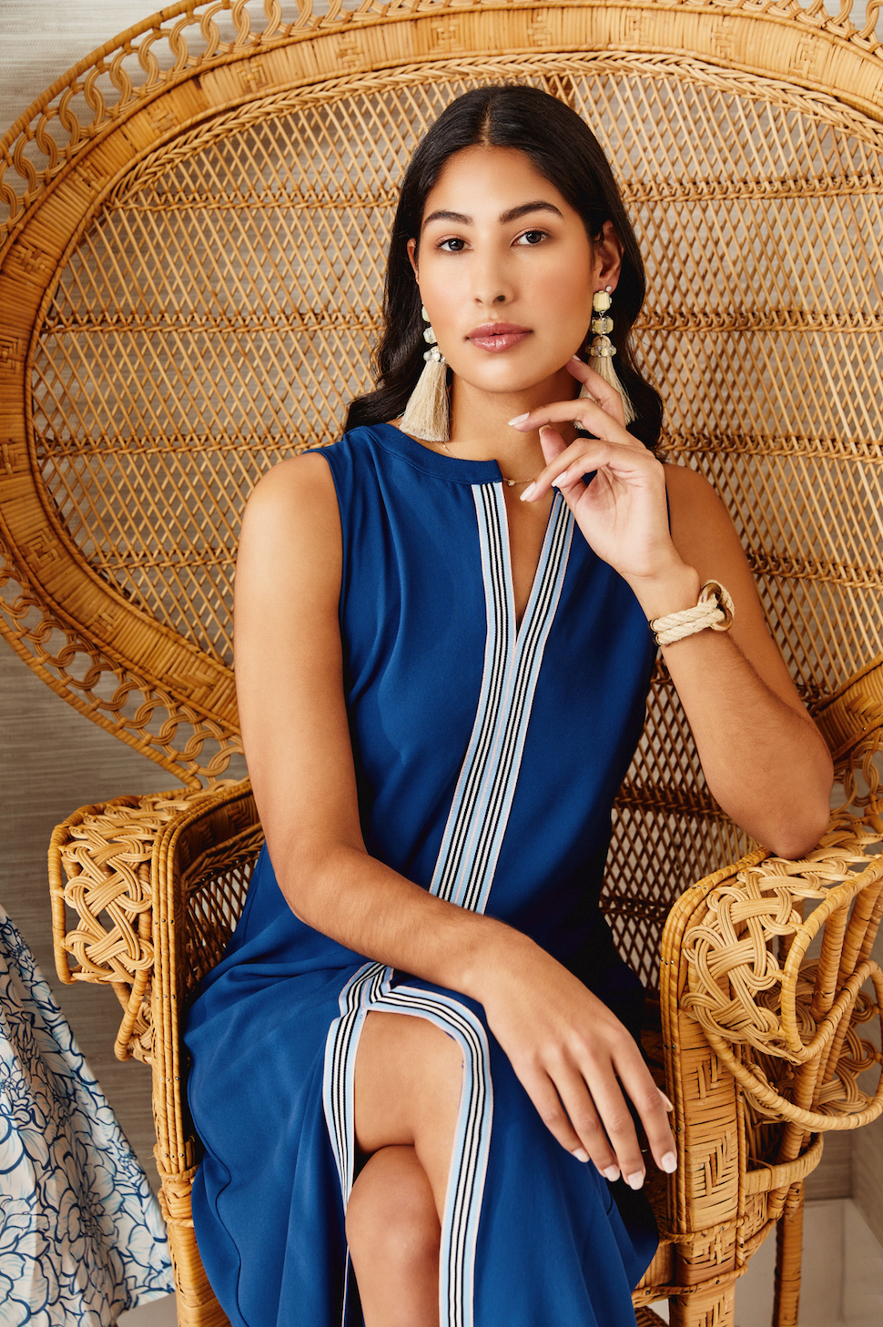 Kate Dress - Bistretch Poly Crepe - Navy