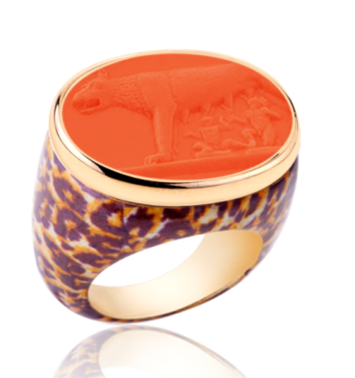 Classic Jaguar Base Gold with Orange: Colombe