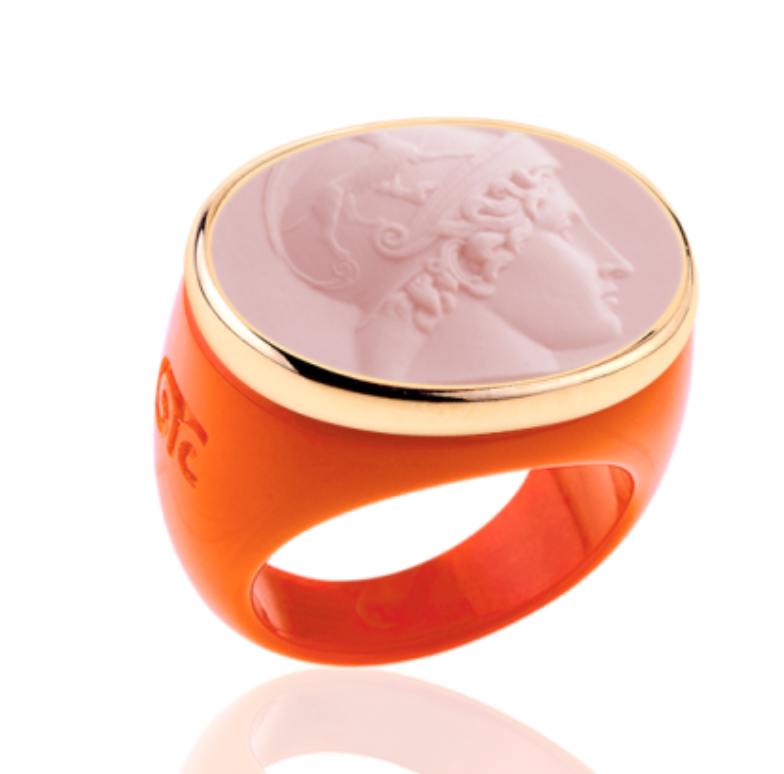 Classic Orange Base Gold with Pink: Colombe