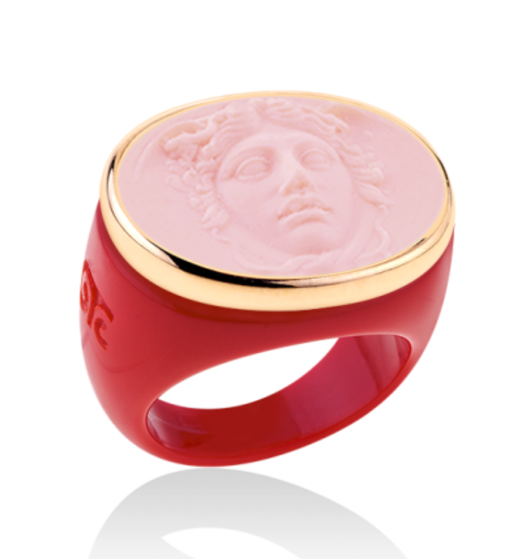 Classic Red Base Gold with Pink: Cupid