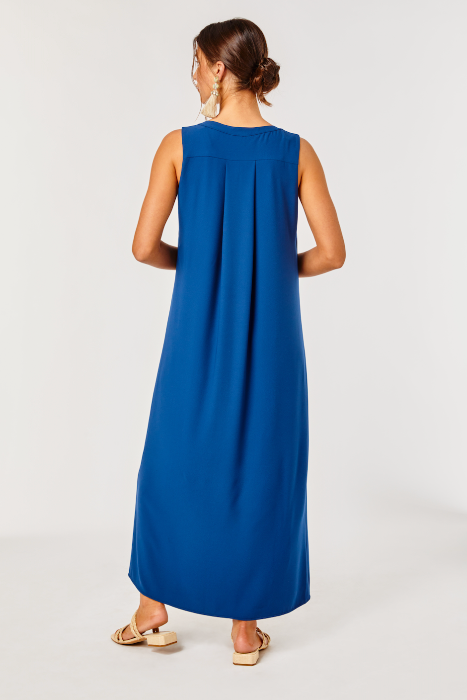 Kate Dress - Bistretch Poly Crepe - Navy