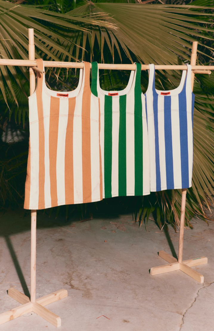 Sahara Striped Denim Dress