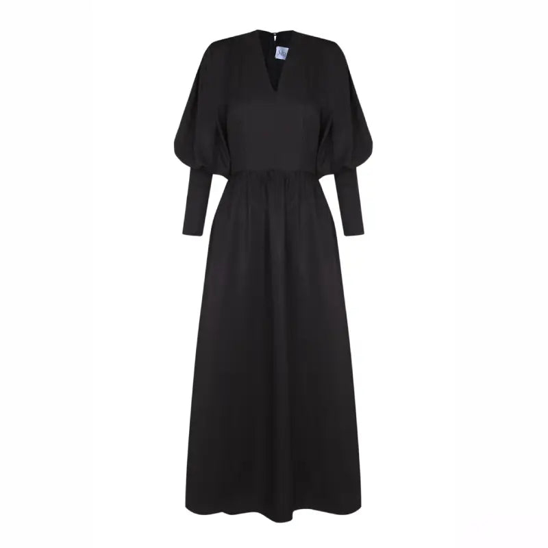 THE BLACK ODILE DRESS – LONG SLEEVE