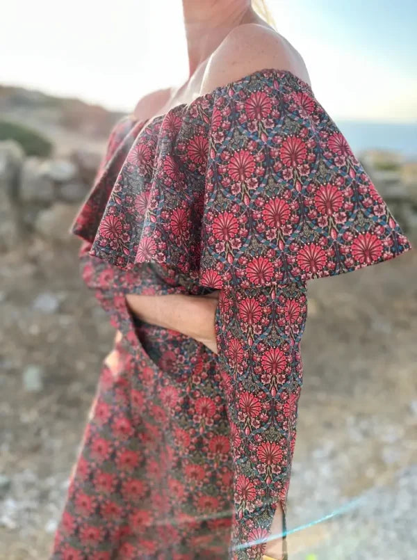 THE BURGUNDY LAUREN DRESS – LONG SLEEVE