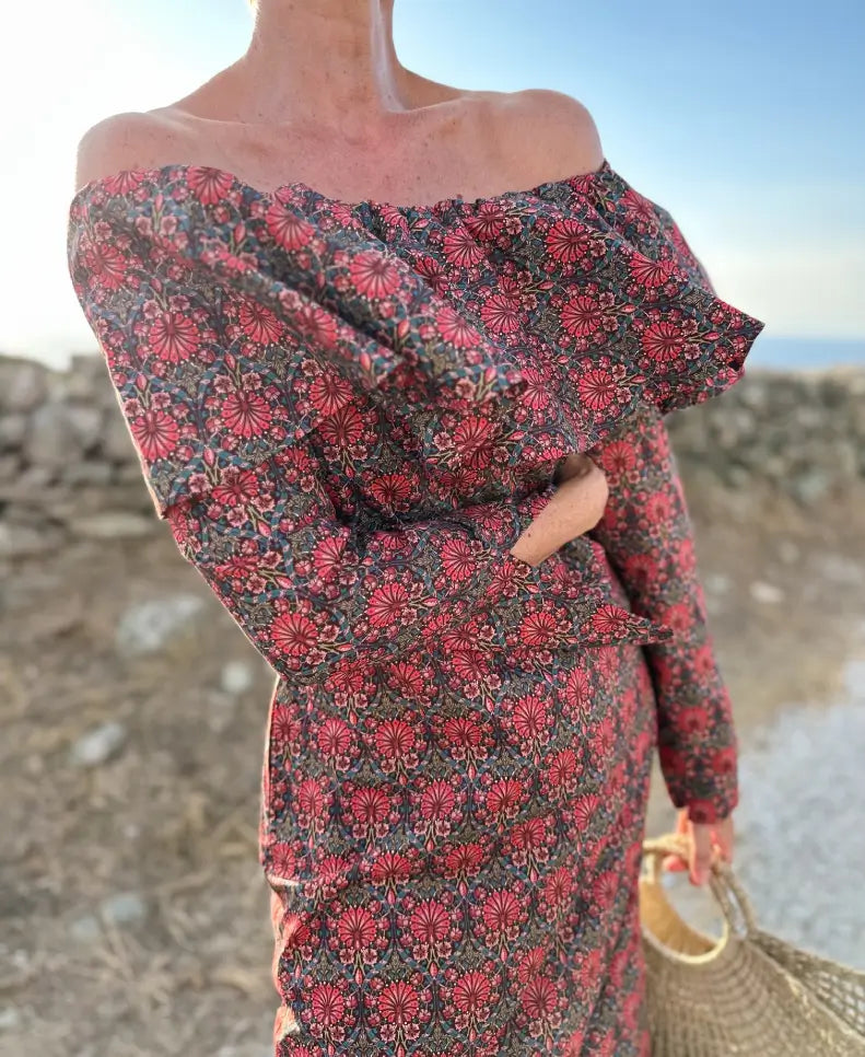 THE BURGUNDY LAUREN DRESS – LONG SLEEVE