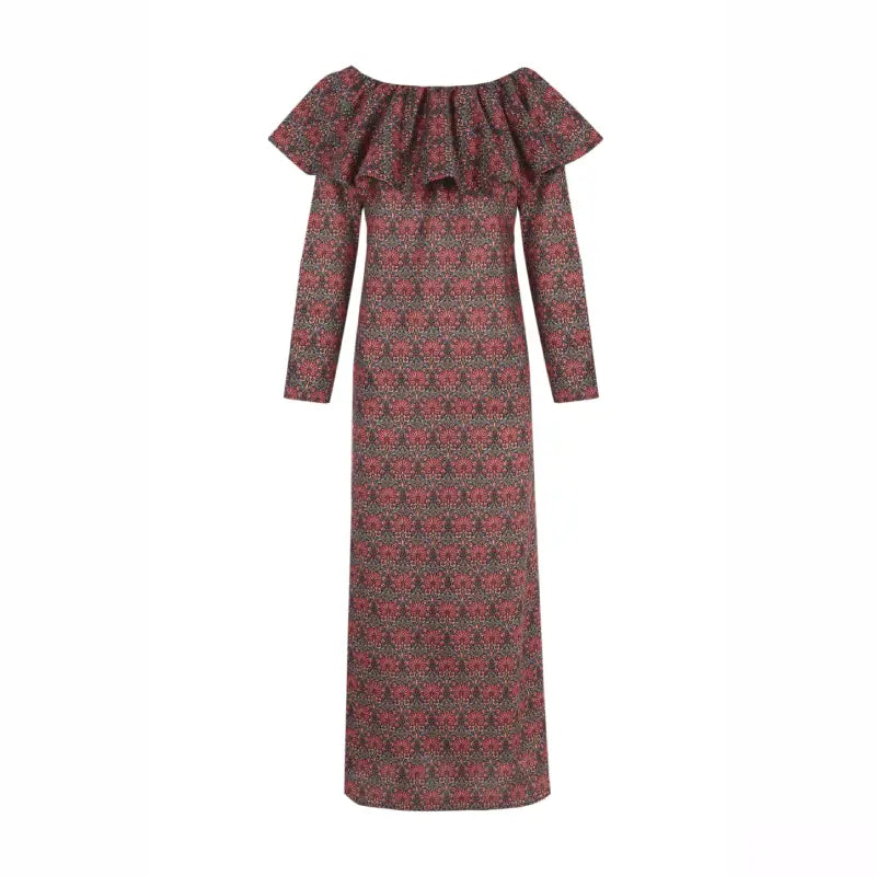 THE BURGUNDY LAUREN DRESS – LONG SLEEVE