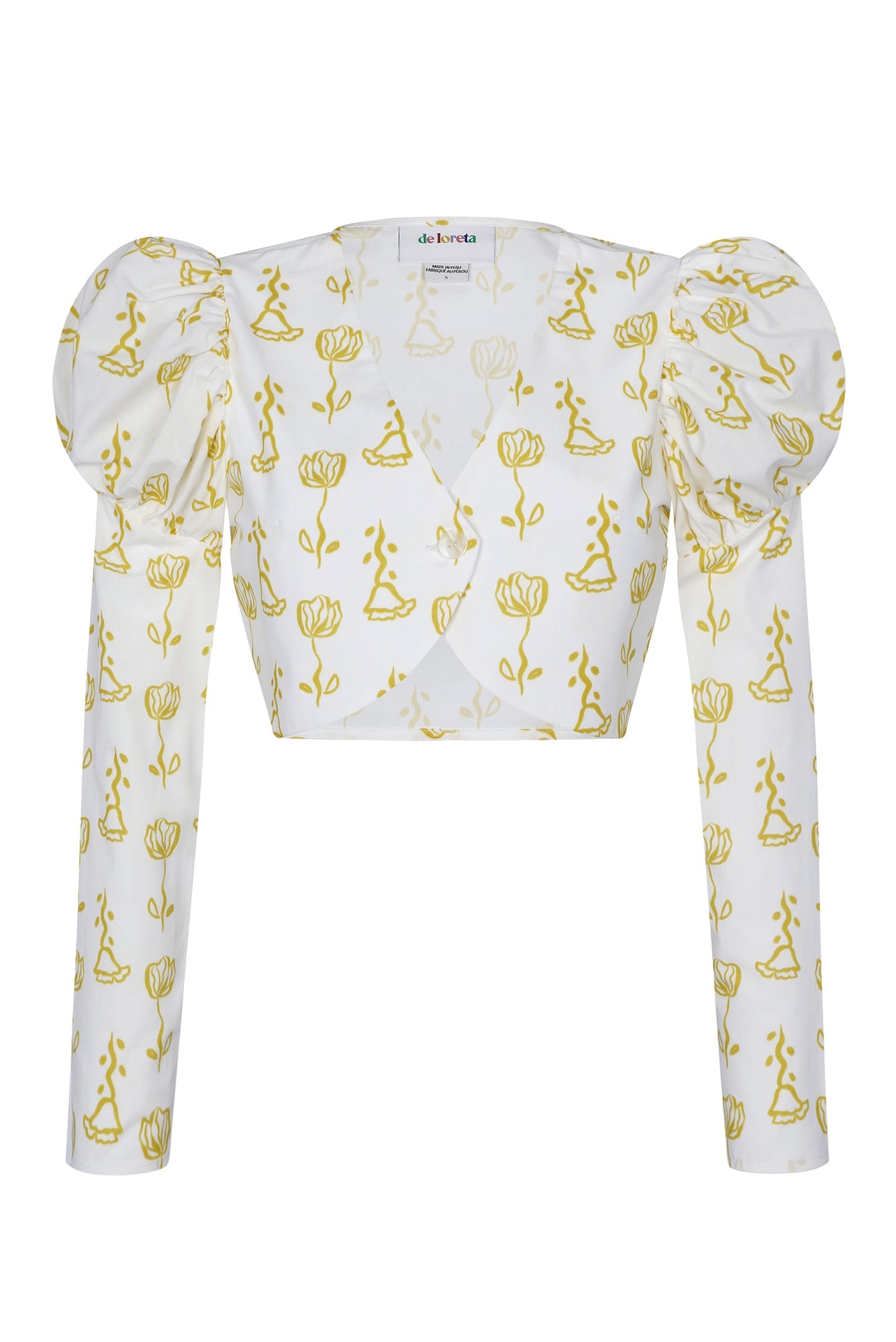 Tijuana Top in Trigo Amarillo Print