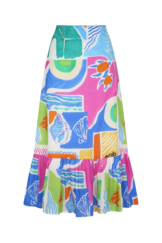 Unu Skirt in Arpi Print