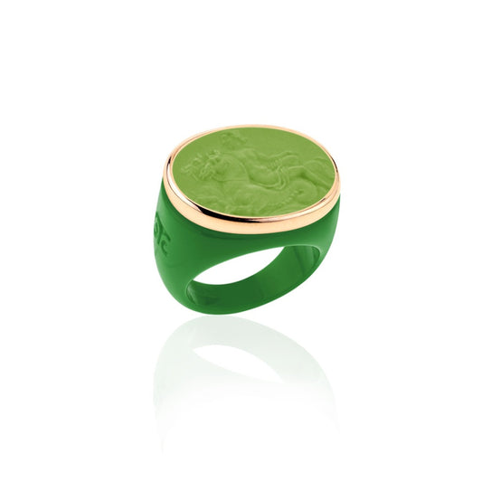 Classic Emerald Base Gold with Light Green: Pegasus