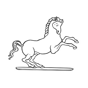 Classic Bordeaux Base Gold with Pink: The Horse