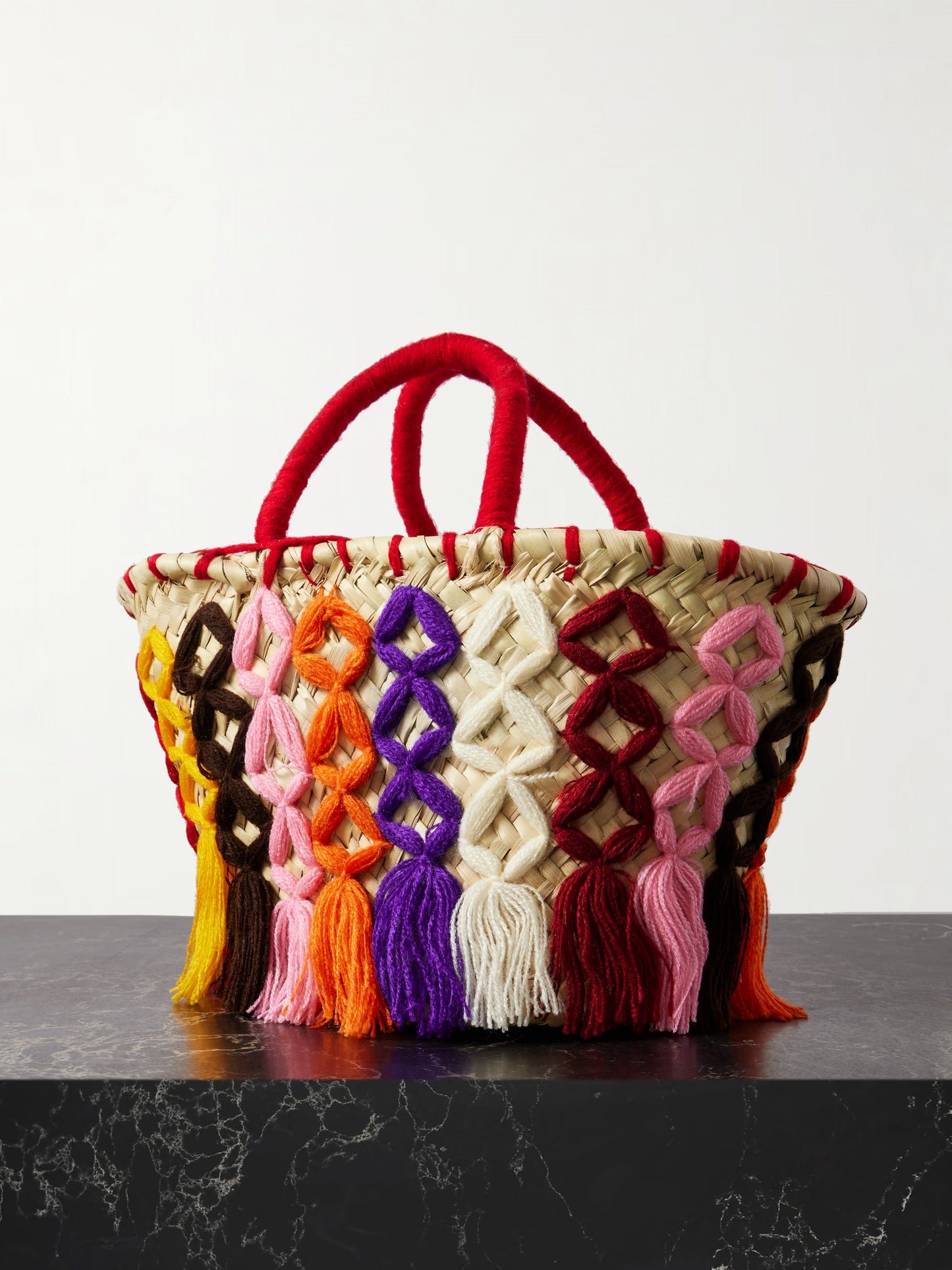 Small Woven Basket Bag