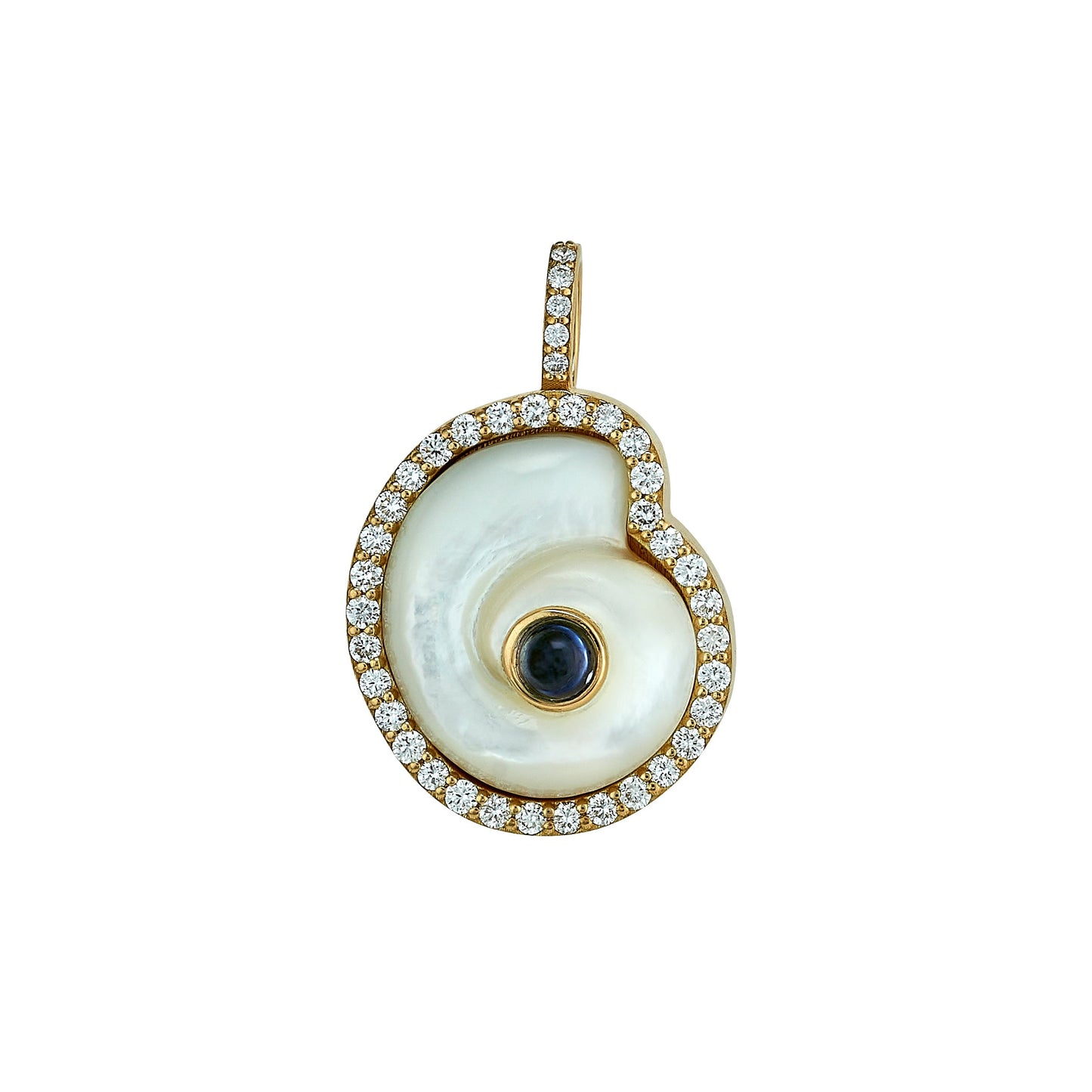 Diamond Monomoy Shell Charm
