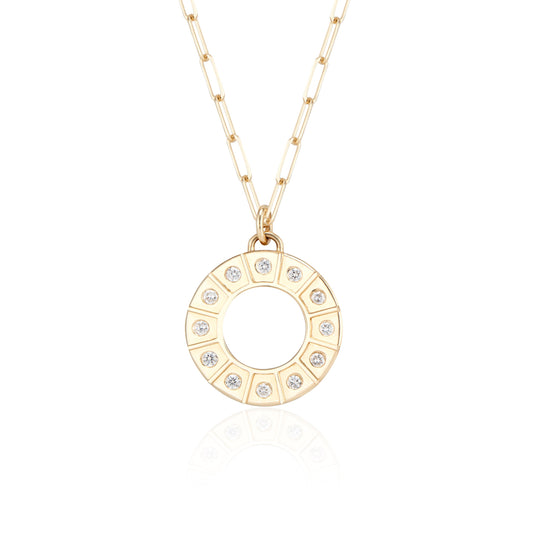 Grand Olympia Pendant Necklace with Diamonds