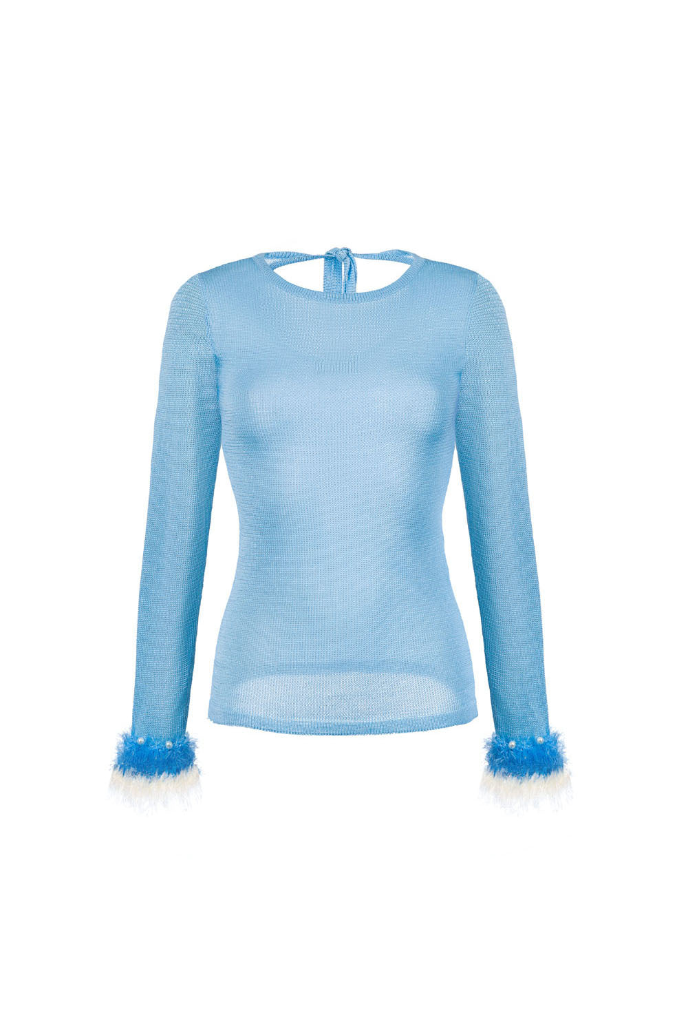 Baby Blue Knit Top